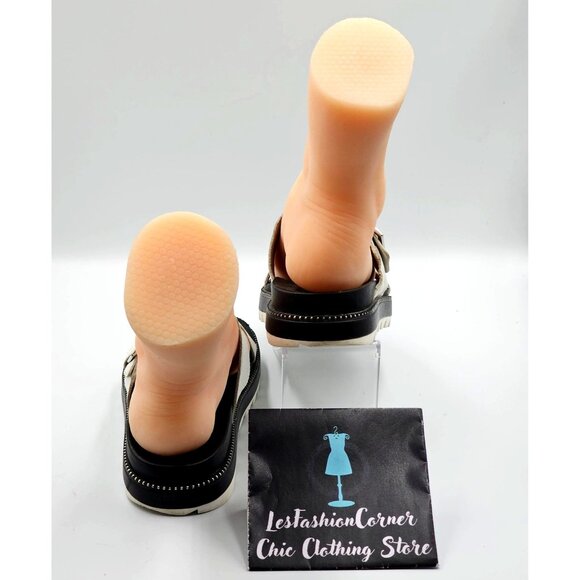 Sorel Women's White Leather Roaming Buckle Strap Slide Sandals Sz 7 2313 - Picture 7 of 16